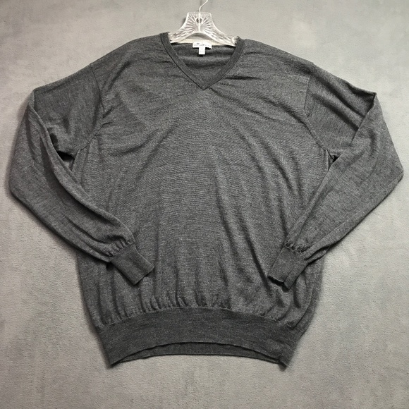 Peter Millar Sweater Men XXL Soft V Neck Merino Wool Silk Golf Cosmetic 2nd Hole - Picture 1 of 11